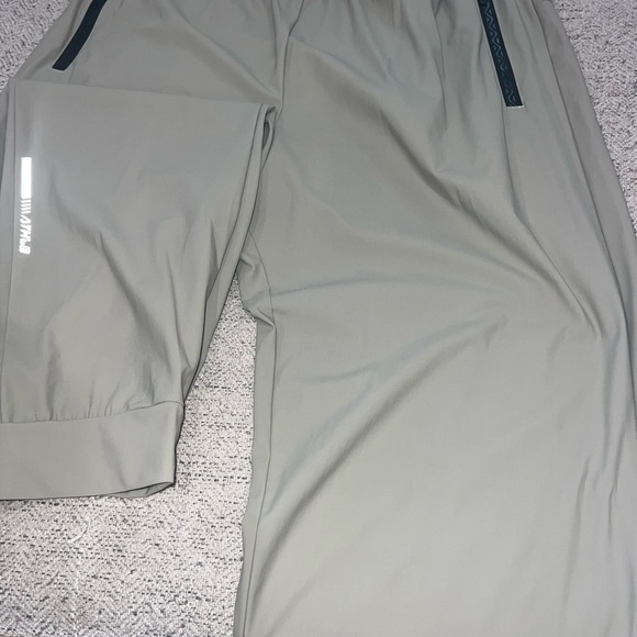 Other - Beige Athletic Joggers with Black Accents